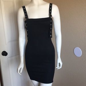 PrettyLittleThing Buckle Strap Bodycon Dress